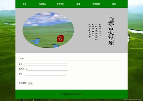 內(nèi)蒙古旅游網(wǎng)頁設(shè)計(jì)與開發(fā)實(shí)戰(zhàn) HTML5、CSS、JS實(shí)例教程與項(xiàng)目策劃咨詢