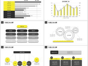 黑黃方塊簡約大氣商業(yè)策劃營銷報告PPT模板下載